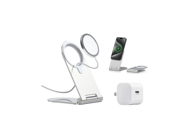マグネットワイヤレス充電器スタンドセット 【ワイヤレス充電器+専用  